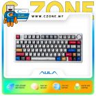 Aula F75 Comics Tri-Mode Mechanical Keyboard (Reaper Switch, White)