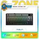 Aula F75 Max Gradient Gray Tri-Mode Mechanical Keyboard (Reaper Switch, Gray)