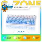 Aula F99Pro Gradient Blue Side Engrave Tri-Mode Mechanical Keyboard (Nimbus V3 Switch, White) - DNR