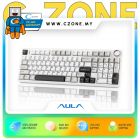 Aula F99PRO Gray White Dark Gray Tri-Mode Mechanical Keyboard (Star Vector Switch, White) - DNR
