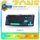 Aula M75 Black Tri-Mode Mechanical Keyboard (Blue Switch, 3 Pin, Black) - DNR