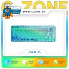 Aula Wind F68 Tri-Mode Transparent Mechanical Keyboard (Ice Crystal Switch, Blue) - DNR
