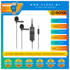 Boya BY-M1DM MC55BK Dual Omni-Directional Lavalier Microphone (Black, 3 Months Warranty)