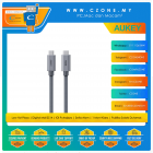 Aukey - Circlet Mix 40G - 240W USB-C to USB-C Cable - 1M - Gray