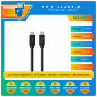 Aukey - Circlet Mix 80G - 240W USB-C to USB-C Cable - 1.5M - Black