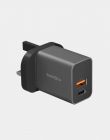 Energea Ampcharge PD20+ UK 20W Wall Charger (Gunmetal)