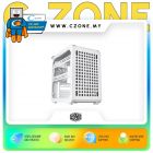 Cooler Master Qube 500 Flatpack Computer Case (ATX, TG, White)
