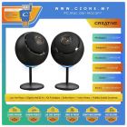Creative - Pebble Nova - Premium 2.0 USB-C Desktop Speakers - Black