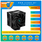 Deepcool AK400 Zero Dark Plus CPU Air Cooler (AMD, Intel, 2x 120mm Fan, Non-LED, Black)