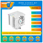 Deepcool AK500 Digital WH CPU Air Cooler With Status Display (AMD, Intel, 1x 120mm Fan, Non-LED, White)