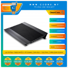 Deepcool N8 Aluminum Notebook Cooling Pad (Black, 3xUSB2.0, Up to 17")