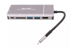 Glink CB380GY GL-081 USB-C Muti-Function Dock CRD+HDMI+VGA+LAN+USB+PD