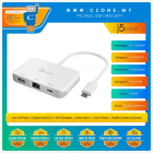 J5Create JCA351 USB-C to 4K HDMI + Ethernet Adapter with PD 100W pass-through