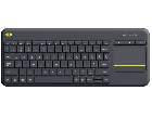 Logitech K400 Plus Wireless Keyboard With Touchpad (Black)