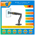 North Bayou NB F100A Single Monitor Desktop Mount With Gas Spring