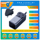 Aukey - PowerHub 75W Power Strip with 1 AC Outlet & 5 USB Ports - 3 USB-C, 2 USB-A