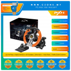 PXN V3 Pro Racing Game Steering Wheel with Brake Pedal (Orange)