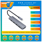 UGREEN CM219 USB-C to 4 Ports USB 3.0 Hub with USB-C Power (0.15M, Black)