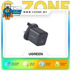 UGREEN X516 2-Port Fast Charger - 1 USB-C, 1 USB-A, 30Watts  - Black