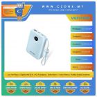 Vention FKAL0-C-TY 10,000mAh  Power Bank LED Display Type - Blue