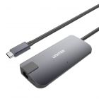 Unitek Y-DK09016-GY USB-C To USB 3.0 + USB-C + HDMI + VGA + Lan Port